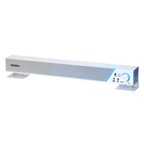 로이체 2채널 멀티미디어 USB LED 사운드바 스피커.webp