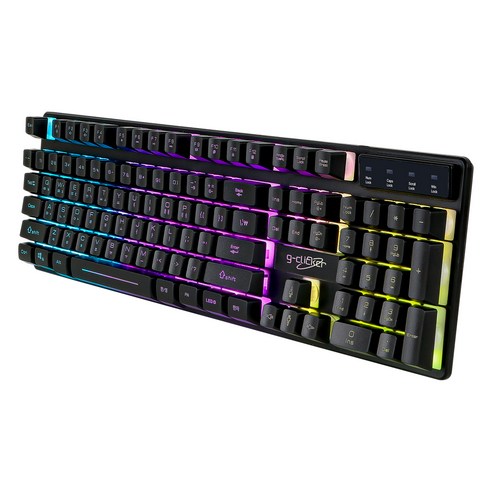 지클릭커 레인보우 LED G3 Plus 유선 일반형 키보드.webp