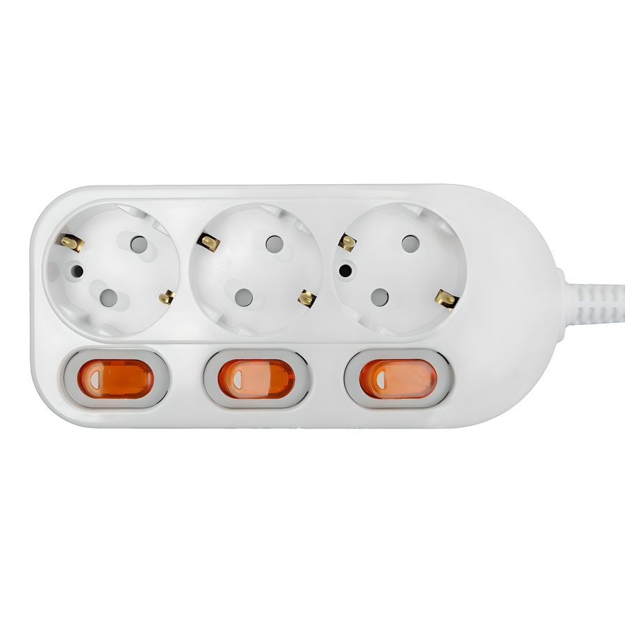 번개표 절전형 개별스위치 멀티탭 3구