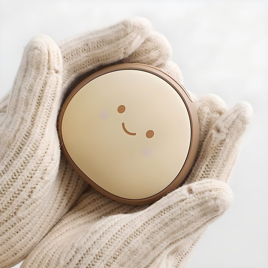 알로코리아 휴대용 충전식 손난로 보조배터리 알밤 + C타입 충전 케이블 세트