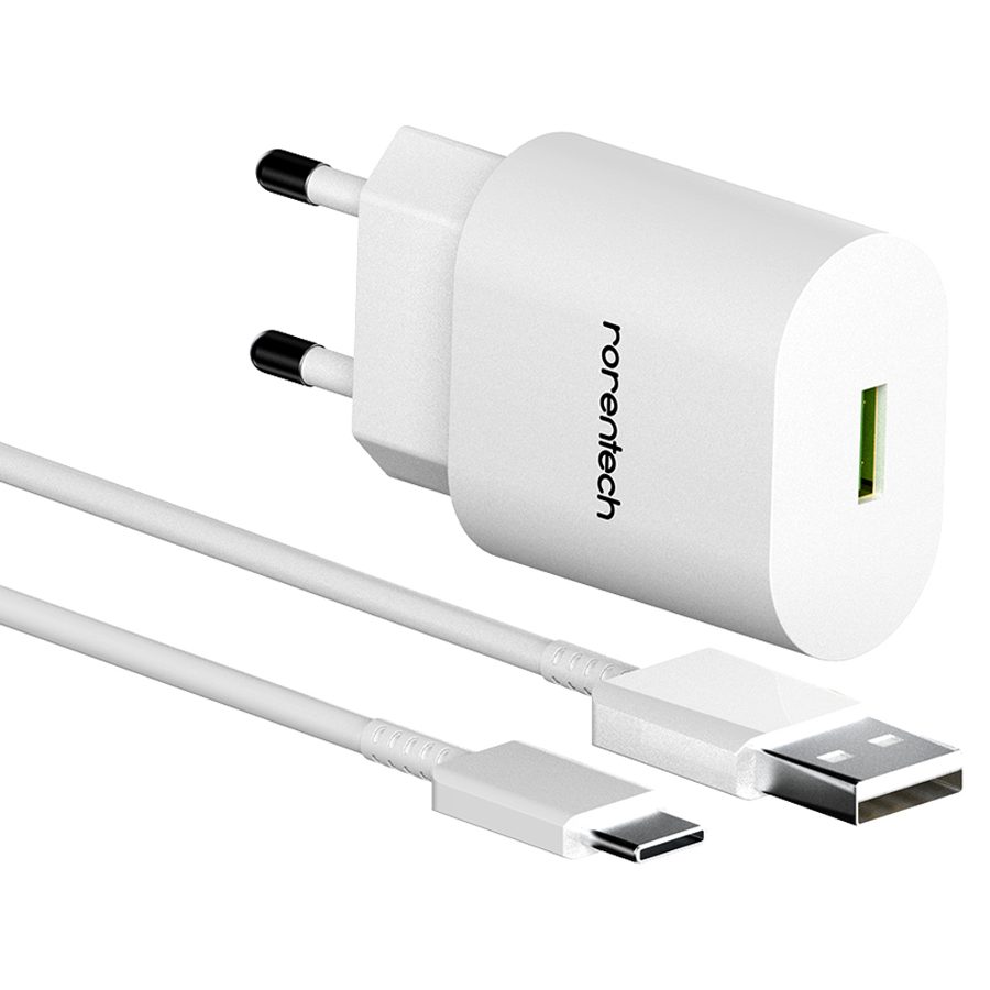 로랜텍 18W 고속충전기 + USB C타입 케이블 1.2m 세트