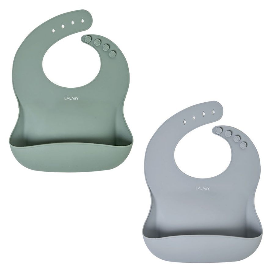 랄라비 실리콘 턱받이 2종 세트