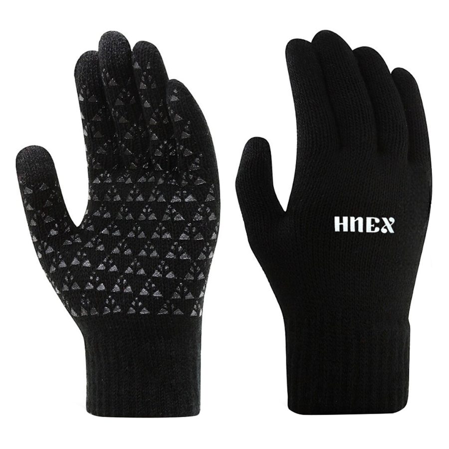 HNEX 스마트폰 터치 방한 논슬립 스포츠 니트 장갑