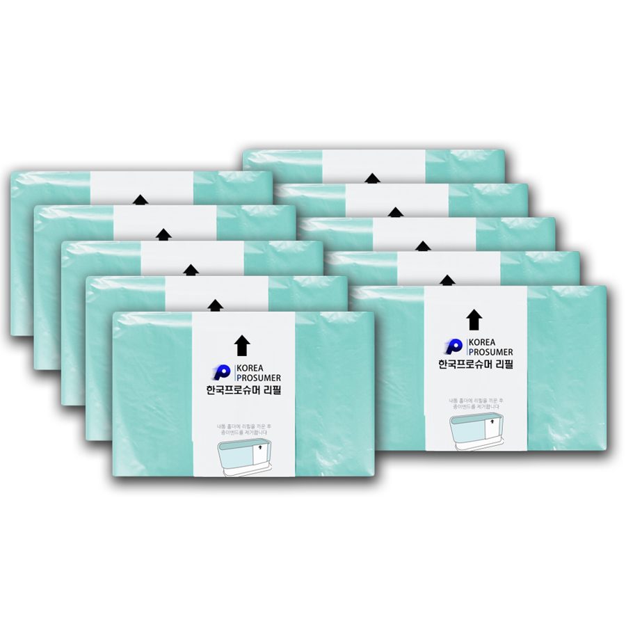 한국프로슈머리필 매직캔호환 리필봉투 220/250/280 10P 옵션선택 기저귀 쓰레기봉투