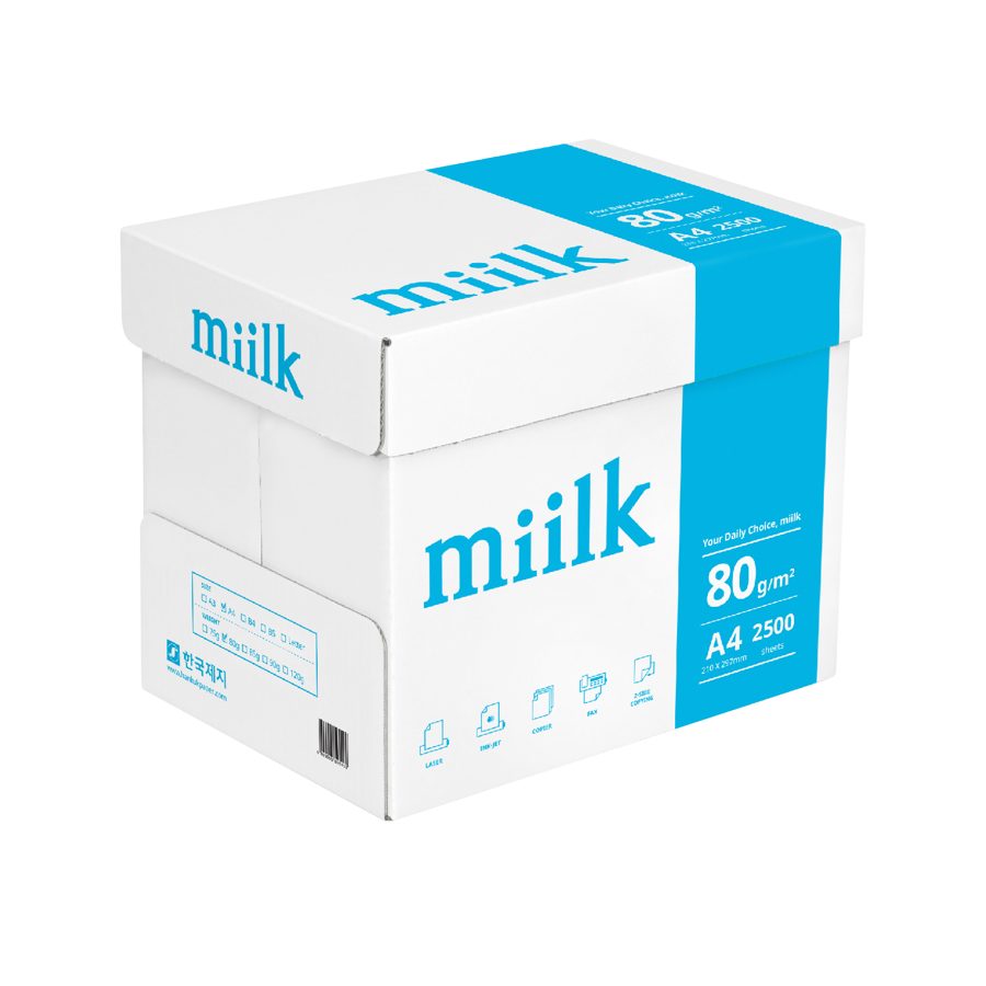 miilk 한국제지 복사용지 80g