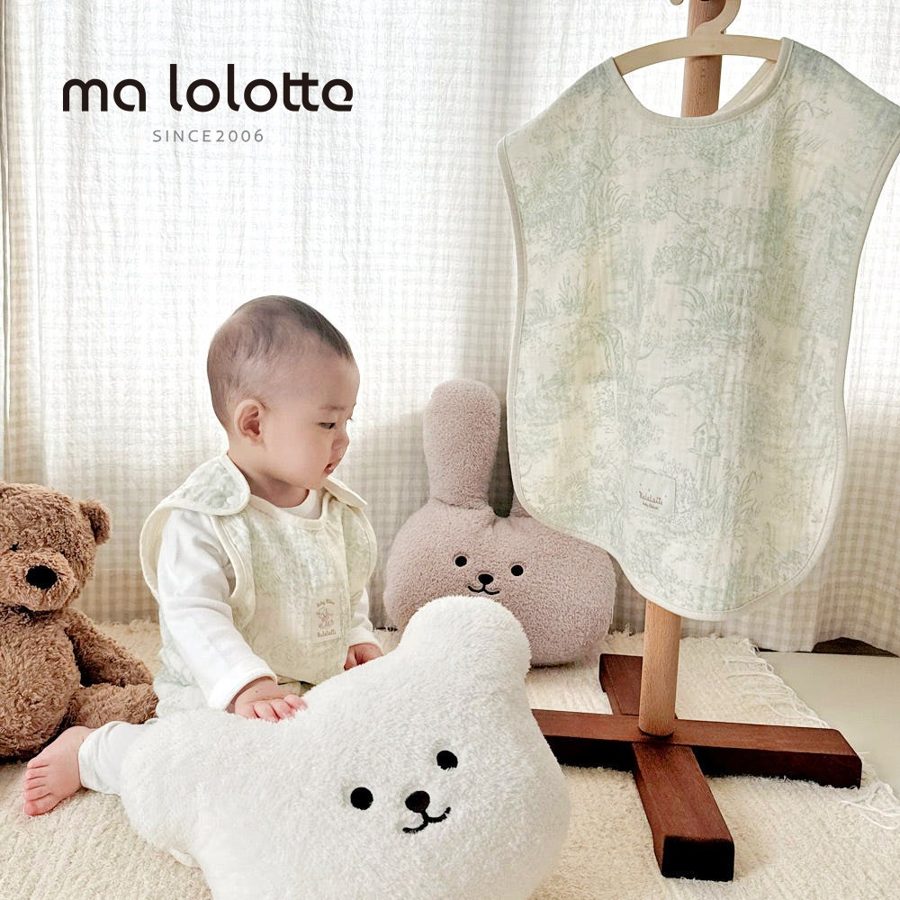 마롤로뜨 엄마 턱받이 수유 앞치마 가리개 가운 트림패드 침받이 조끼