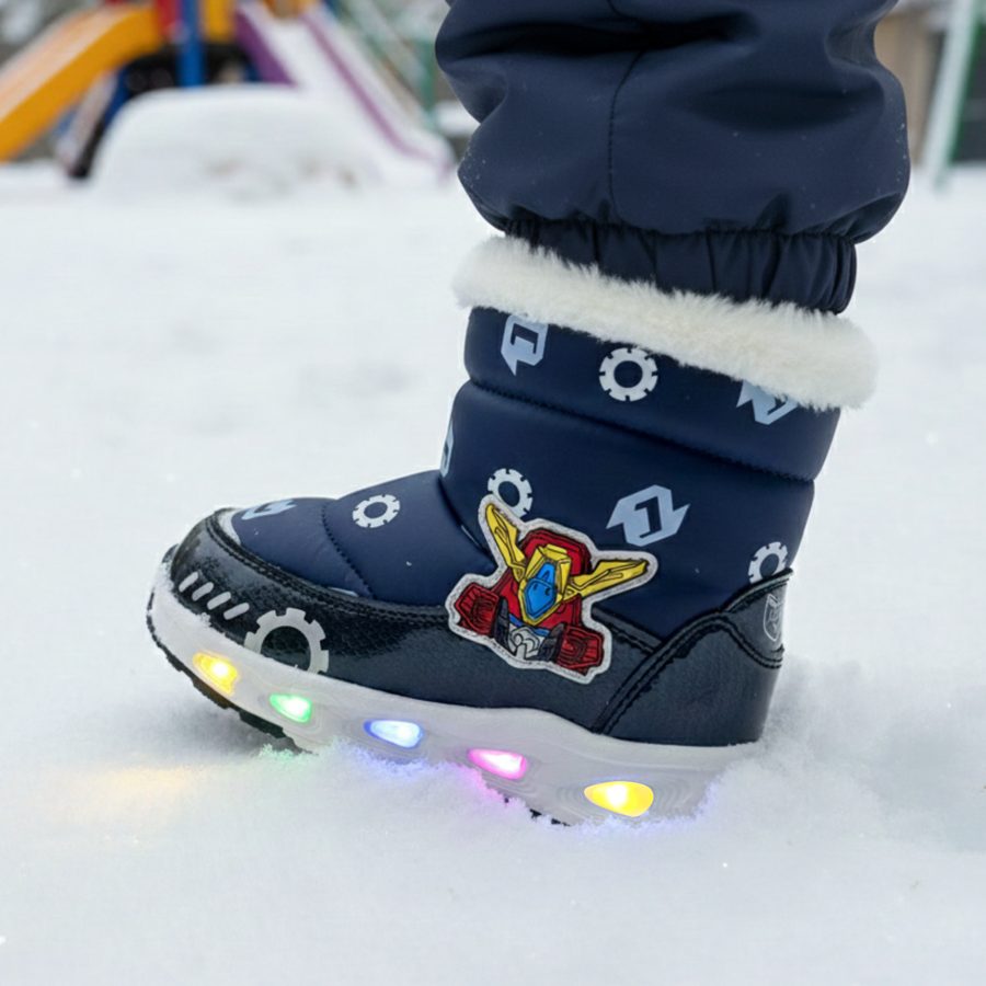 [마감특가] 헬로카봇 아동 방한 패딩 부츠 키즈 유아 어린이 겨울 따뜻한 방한화 털 신발