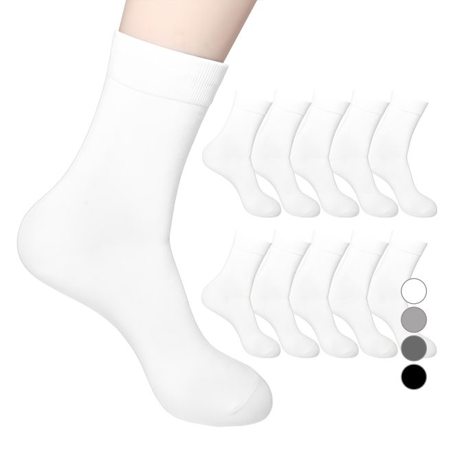 두발로 남성용 프리미엄 무지 중목 양말 10켤레