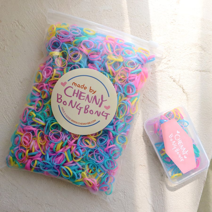 채니봉봉 여아용 대용량 고무줄 100g + 휴대용 케이스