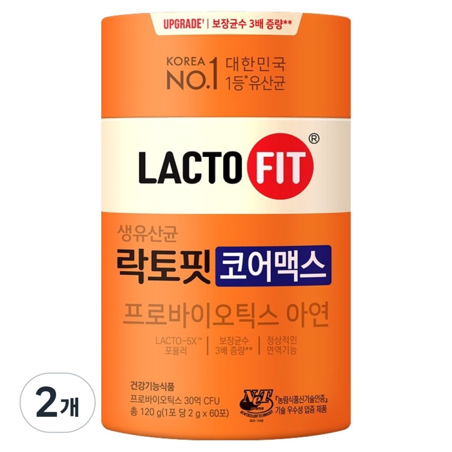 락토핏 생유산균 코어맥스 60p