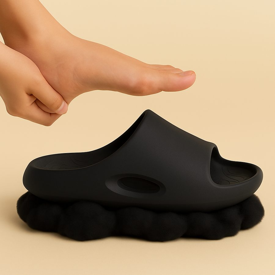 브루몽 발편한 족저근막 아치 4cm 쿠션 슬리퍼