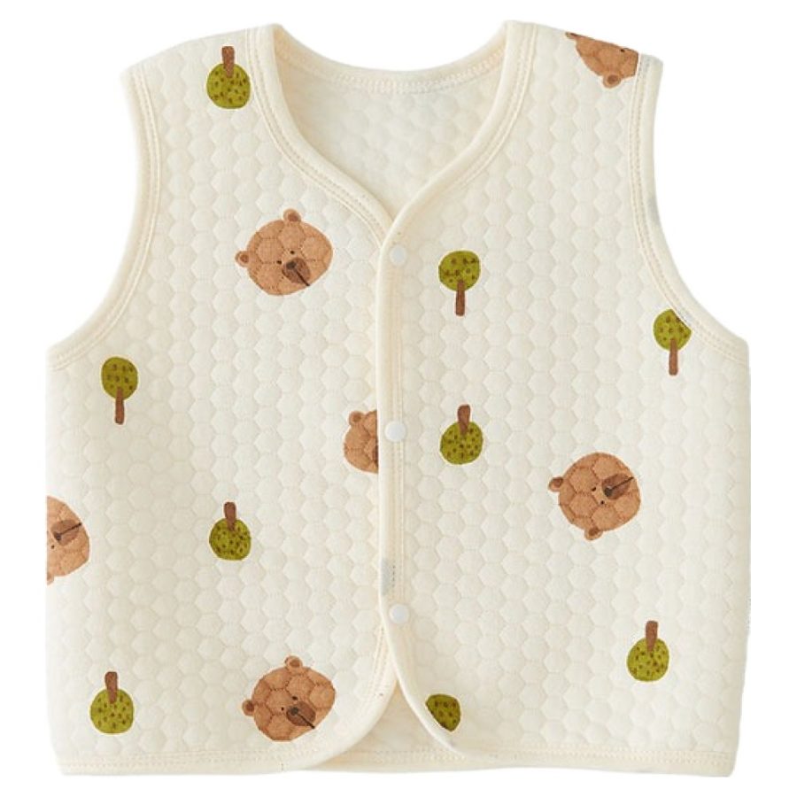 유아용 일러스트 순면 조끼