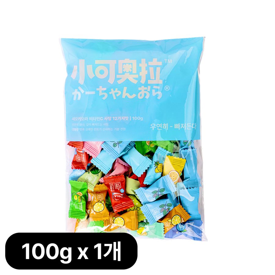 샤오커오라 민트향 비타민C 과일 12종 믹스 베트남 무설탕 사탕 캔디