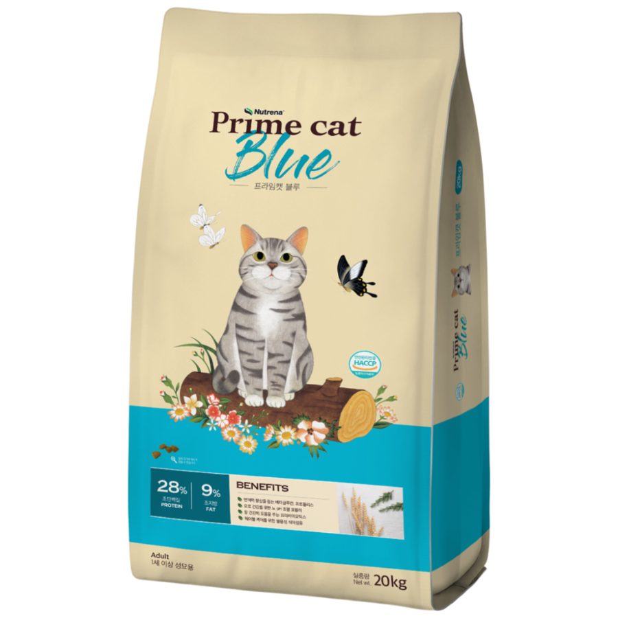 뉴트리나 프라임캣 블루 20kg 고양이사료 대용량 대포장 길냥이밥 길고양이 전연령