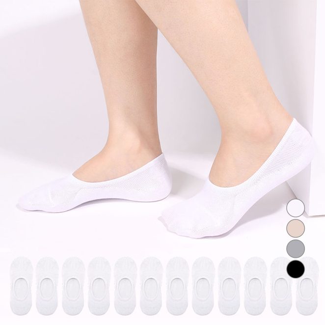 두발로 여성용 안벗겨짐 자물쇠 페이크삭스 실속형 12켤레