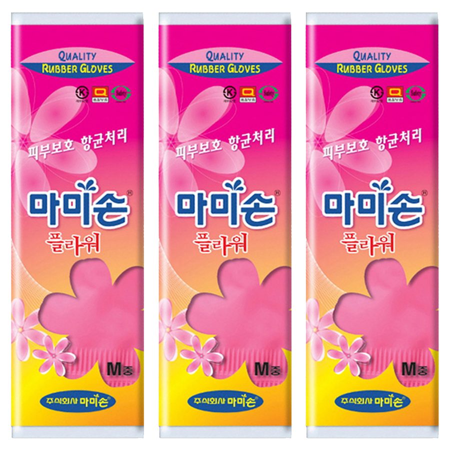 마미손 플라워 고무장갑
