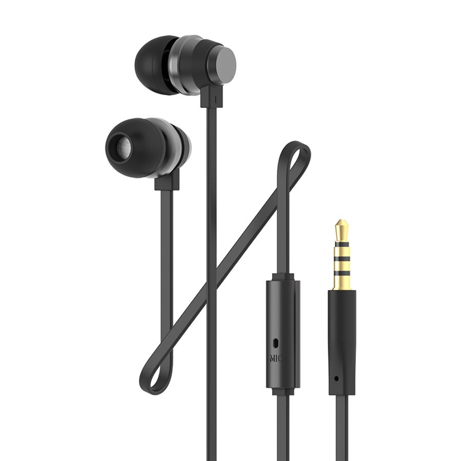 아이리버 3.5mm AUX 갤럭시 노트북 컴퓨터 알루미늄 커널형 유선 이어폰, BHC-70M, 블랙